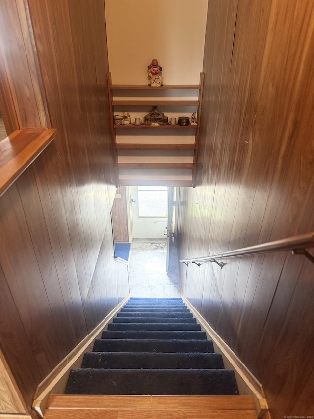 260 Scott Rd Apt 1, Waterbury, CT 06705 - stairs with wood walls