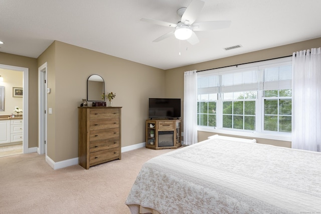 90 Bridlewood Ln Unit 90, Vernon, CT 06066 - bedroom with light carpet and a ceiling fan