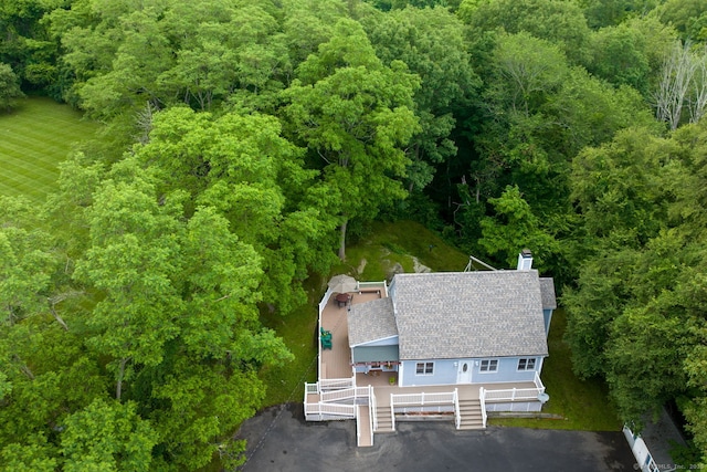 43 Rte 87, Columbia, CT 06237 - view from above of property with a forest
