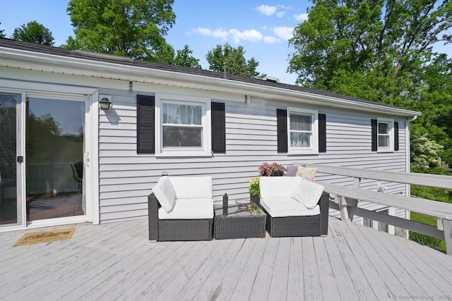 296 Black Rock Tpke, Redding, CT 06896 - deck with an outdoor hangout area