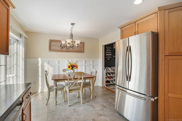 36 Ernest Ave, Waterbury, CT 06708 - dining area featuring a chandelier