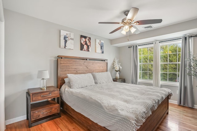 36 Ernest Ave, Waterbury, CT 06708 - bedroom featuring light wood-type flooring and a ceiling fan