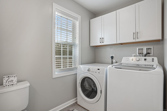 36 Ernest Ave, Waterbury, CT 06708 - laundry area featuring separate washer and dryer and cabinet space