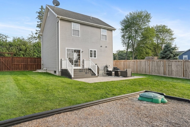 36 Ernest Ave, Waterbury, CT 06708 - rear view of property featuring a patio area and a fenced backyard