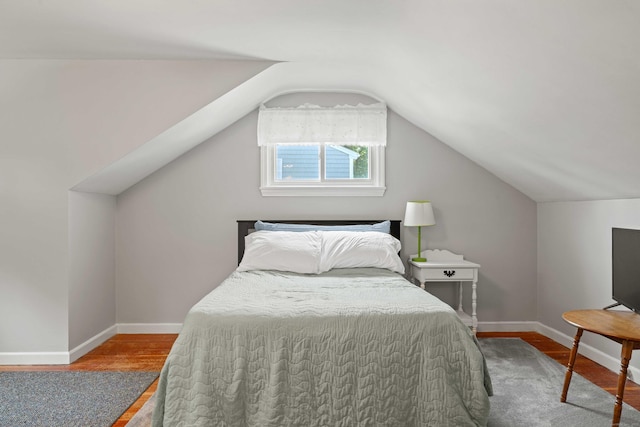 376 Glenwood Avenue Extension, Waterford, CT 06385 - bedroom featuring wood finished floors and vaulted ceiling