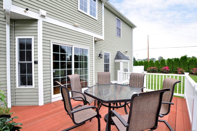 1 Leghorn Ln, Cromwell, CT 06416 - wooden deck featuring outdoor dining area and a yard