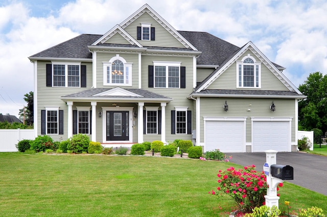 1 Leghorn Ln, Cromwell, CT 06416 - view of front facade featuring asphalt driveway, a garage, and a shingled roof