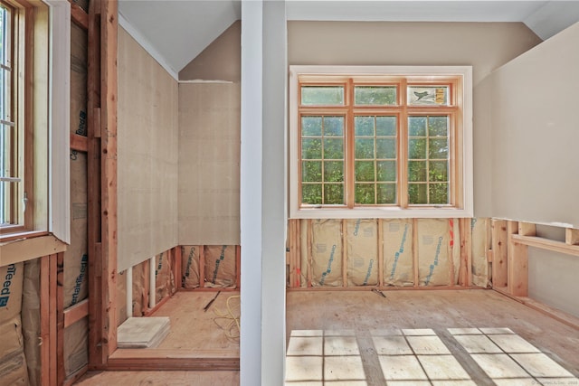 67 Hayden Hill Rd, Haddam, CT 06438 - bathroom with vaulted ceiling and walk in shower
