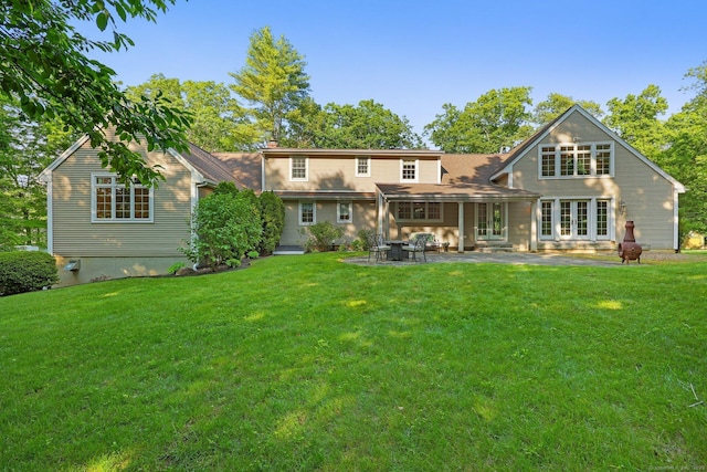 67 Hayden Hill Rd, Haddam, CT 06438 - back of house featuring a patio area and a lawn