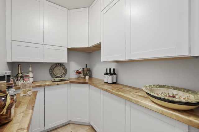 67 Hayden Hill Rd, Haddam, CT 06438 - kitchen with butcher block countertops and white cabinets