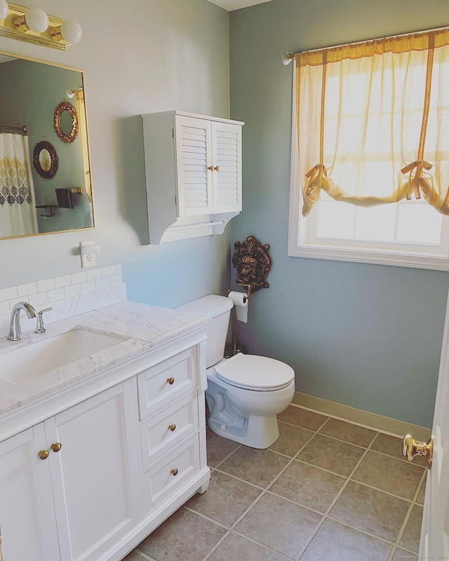 13 Sherman St, Norwich, CT 06360 - bathroom with vanity and tile patterned floors
