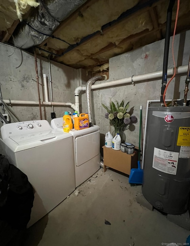 13 Sherman St, Norwich, CT 06360 - unfinished basement with washing machine and dryer and electric water heater