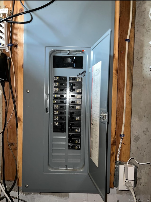 13 Sherman St, Norwich, CT 06360 - utility room featuring electric panel