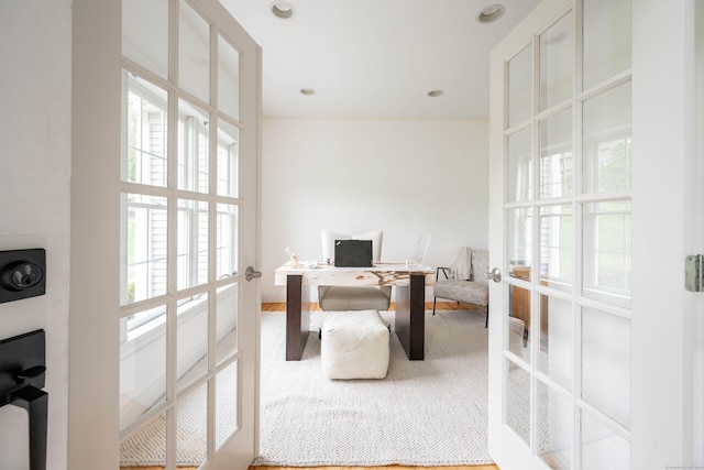 557 Upper Grassy Hill Rd, Woodbury, CT 06798 - carpeted office featuring healthy amount of natural light and french doors