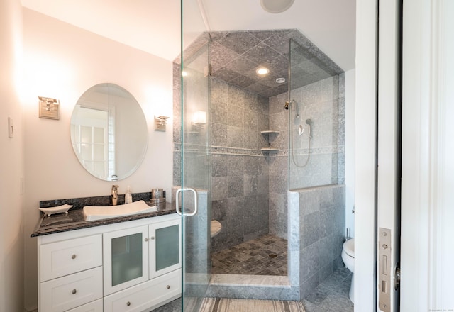 557 Upper Grassy Hill Rd, Woodbury, CT 06798 - full bath featuring a stall shower and vanity