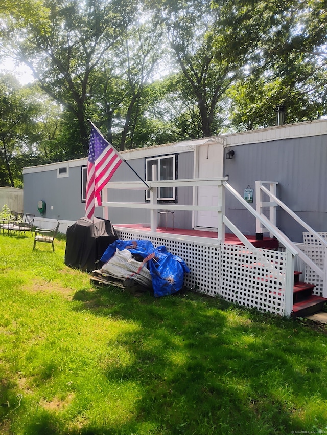 268 Flanders Rd Trlr 20, Groton, CT 06355 - view of grassy yard