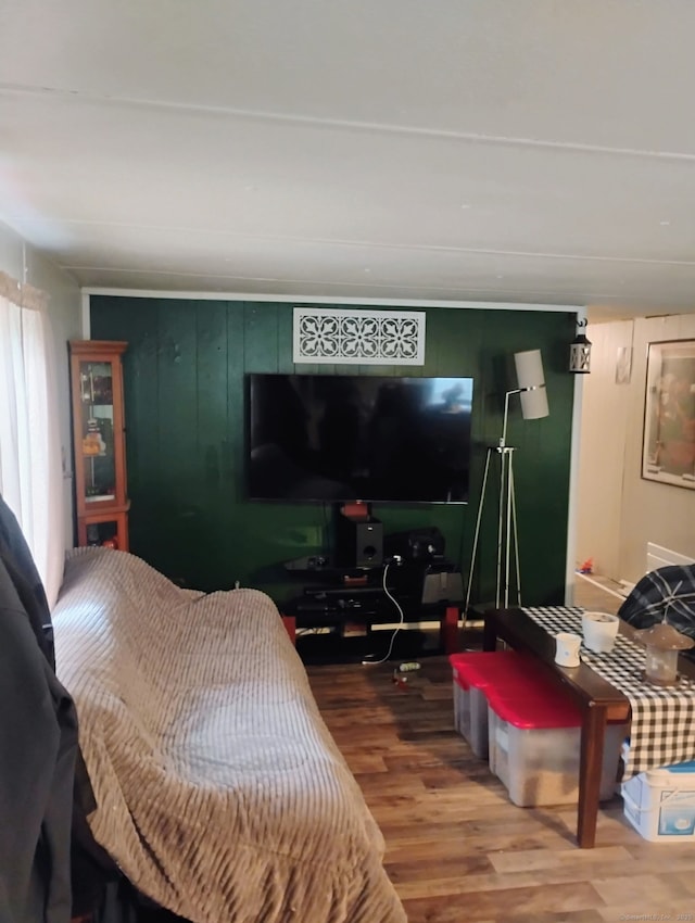 268 Flanders Rd Trlr 20, Groton, CT 06355 - bedroom featuring wood finished floors