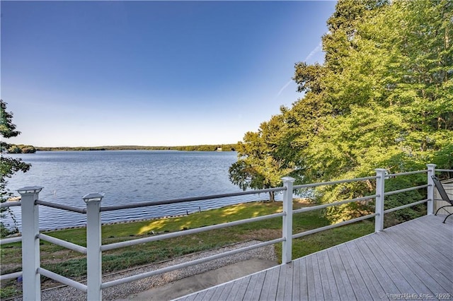 166 Old Colchester Rd, Salem, CT 06420 - deck with a water view
