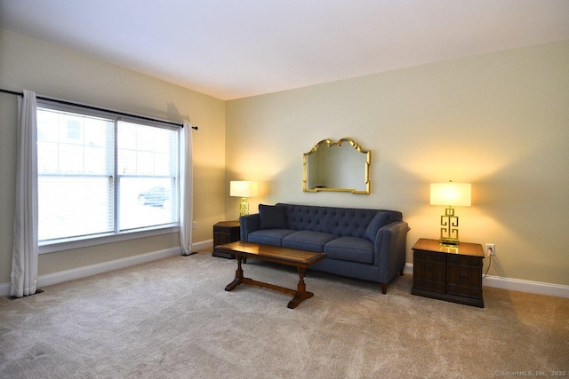 375 Allyn St Unit A4, Groton, CT 06355 - carpeted living area with baseboards
