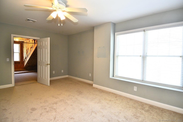 375 Allyn St Unit A4, Groton, CT 06355 - carpeted spare room featuring ceiling fan and baseboards