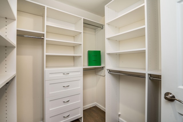 21 Walnut St, Newington, CT 06111 - walk in closet featuring dark wood-type flooring