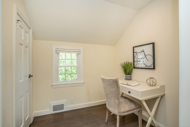 21 Walnut St, Newington, CT 06111 - office space with dark wood-style flooring and lofted ceiling