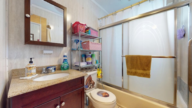 35 Cianci Rd, New Britain, CT 06053 - bathroom featuring bath / shower combo with glass door and vanity