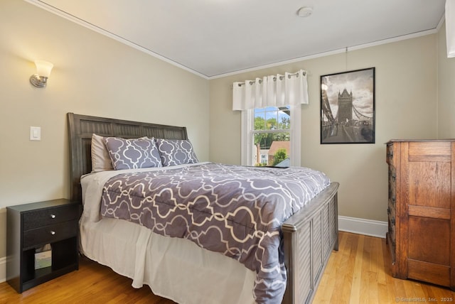 140 Griswold Dr, West Hartford, CT 06119 - bedroom with ornamental molding and wood finished floors