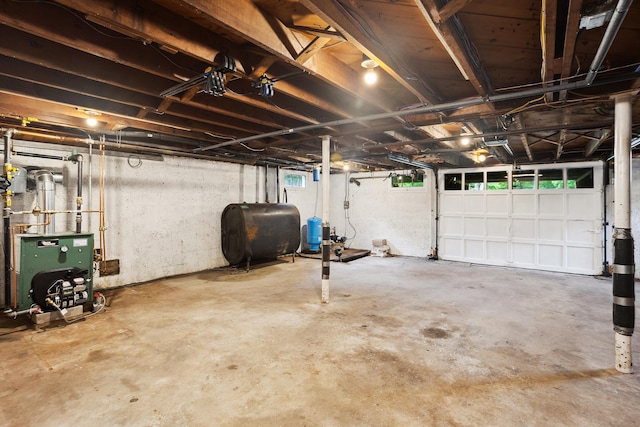 57 Falls Bashan Rd, East Haddam, CT 06469 - garage with oil tank and a heating unit