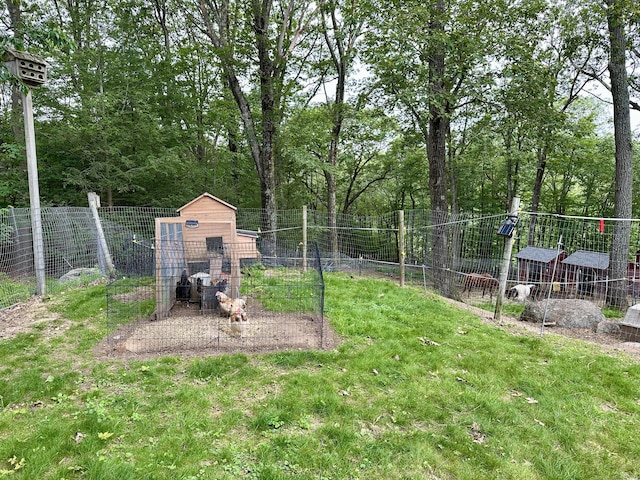 123 Silkey Rd, Granby, CT 06060 - view of yard with exterior structure and an outbuilding