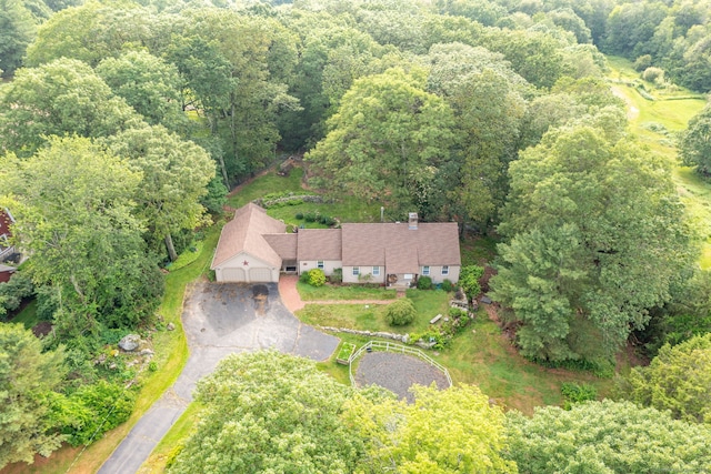 123 Silkey Rd, Granby, CT 06060 - aerial view of property's location featuring a heavily wooded area