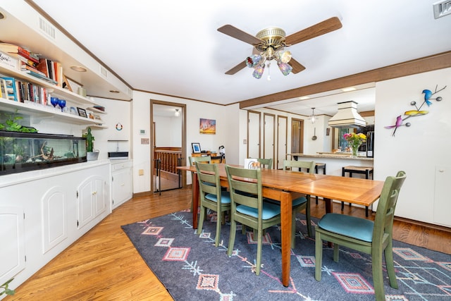 123 Silkey Rd, Granby, CT 06060 - dining space featuring a ceiling fan and light wood-style floors