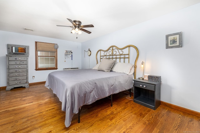 123 Silkey Rd, Granby, CT 06060 - bedroom with wood finished floors and ceiling fan