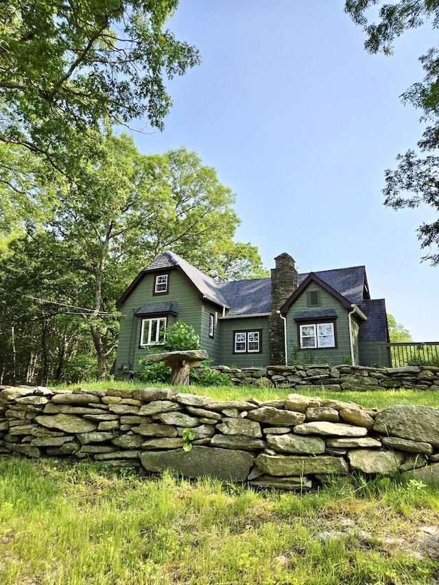 483 Providence Tpke, Hampton, CT 06247 - view of front of home featuring a chimney