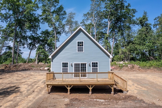 248 Rukstella Rd, Brooklyn, CT 06234 - back of house with a wooden deck