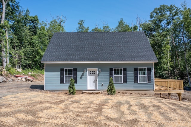 248 Rukstella Rd, Brooklyn, CT 06234 - view of front of property with a deck and roof with shingles