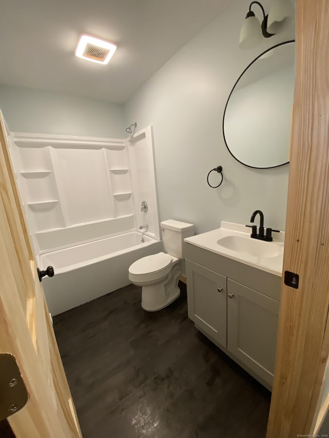 248 Rukstella Rd, Brooklyn, CT 06234 - full bath with vanity, shower / bathtub combination, and wood finished floors