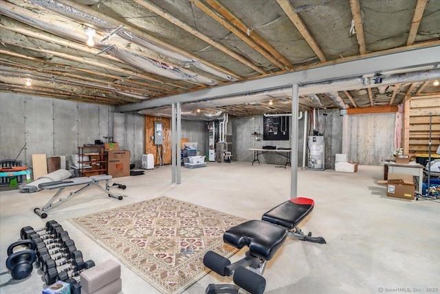 17 Brookside Ct Unit 17, Newtown, CT 06470 - unfinished basement featuring gas water heater