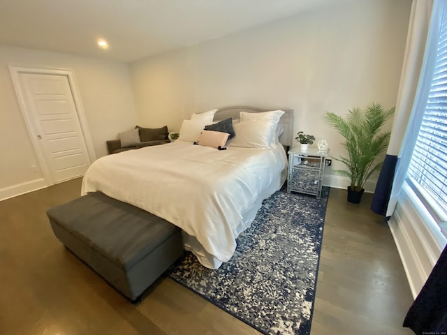 159 Colonial Rd Unit 5, Stamford, CT 06906 - bedroom featuring wood finished floors and recessed lighting