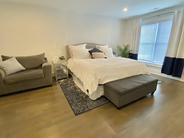 159 Colonial Rd Unit 5, Stamford, CT 06906 - bedroom featuring wood finished floors and recessed lighting