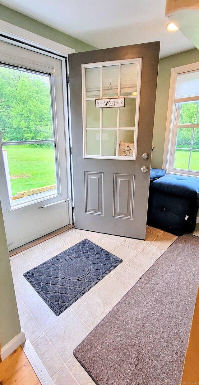 425 E Cotton Hill Rd, New Hartford, CT 06057 - foyer entrance with tile patterned floors