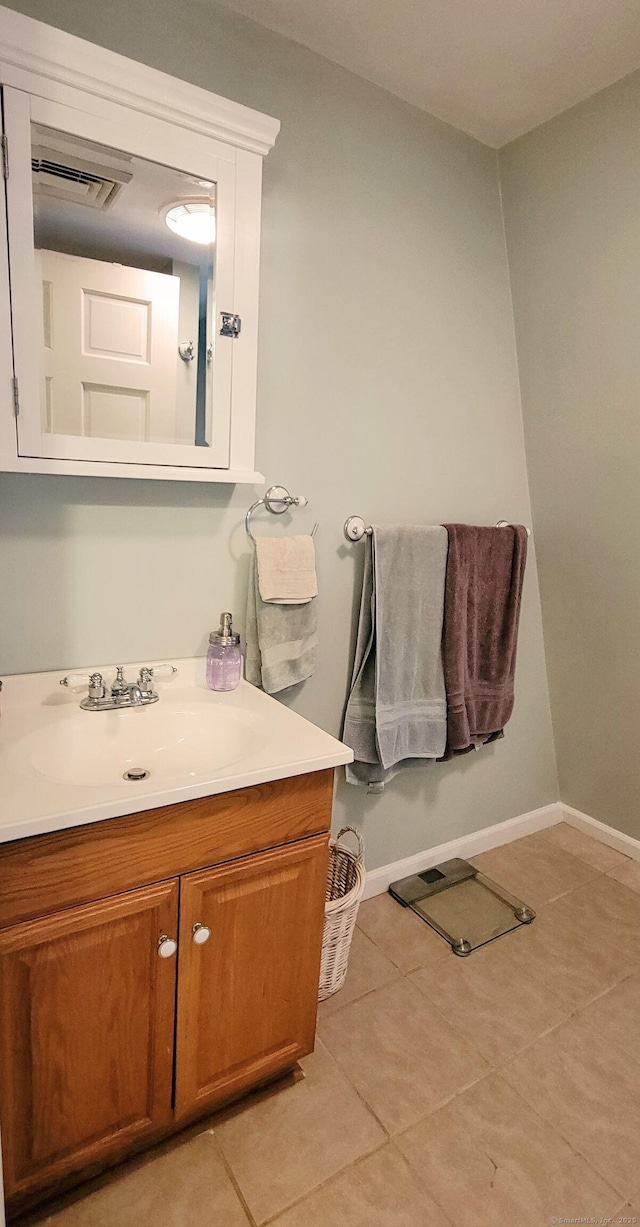 425 E Cotton Hill Rd, New Hartford, CT 06057 - bathroom featuring vanity and tile patterned flooring