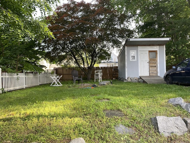 114 Pulaski St, Torrington, CT 06790 - fenced backyard with a storage shed