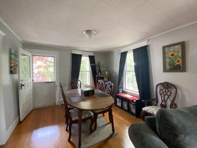 114 Pulaski St, Torrington, CT 06790 - dining space with crown molding and wood finished floors