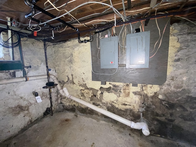 114 Pulaski St, Torrington, CT 06790 - utility room featuring electric panel
