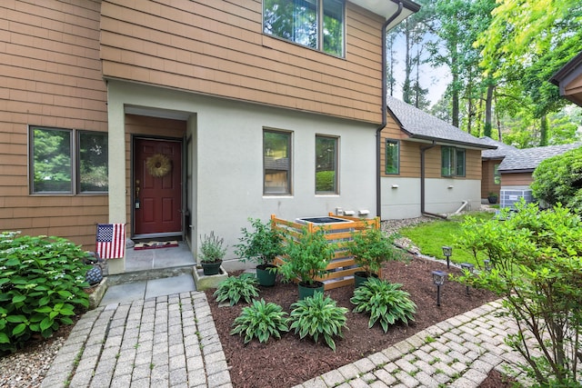 17 Font Hill Park Unit 17, Bloomfield, CT 06002 - view of exterior entry with stucco siding