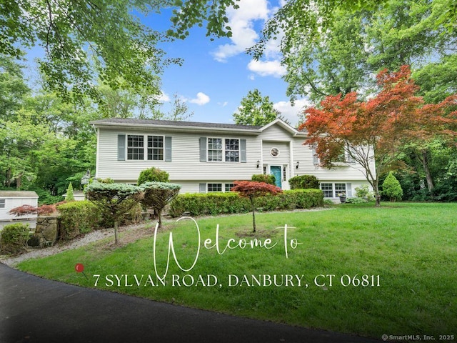 7 Sylvan Rd, Danbury, CT 06811 - raised ranch with a front yard
