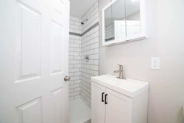 30 Ward Pl, West Haven, CT 06516 - full bath featuring vanity and a tile shower