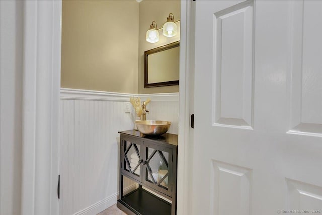 15 Thompson Hill Rd, Canton, CT 06019 - bathroom with a wainscoted wall and vanity