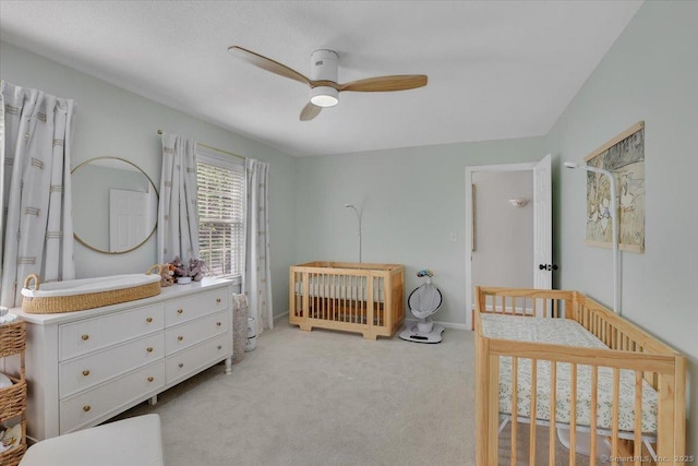 15 Thompson Hill Rd, Canton, CT 06019 - bedroom with carpet, a crib, and ceiling fan